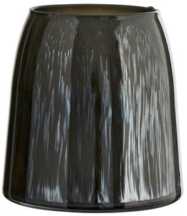 Wazon dekoracyjny szklany zielony Ø12x12 cm – obraz-1