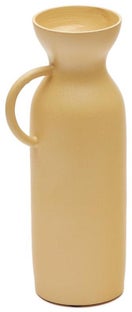 Wazon z aluminium w kolorze musztardowym Ø8x25 cm – obraz-1