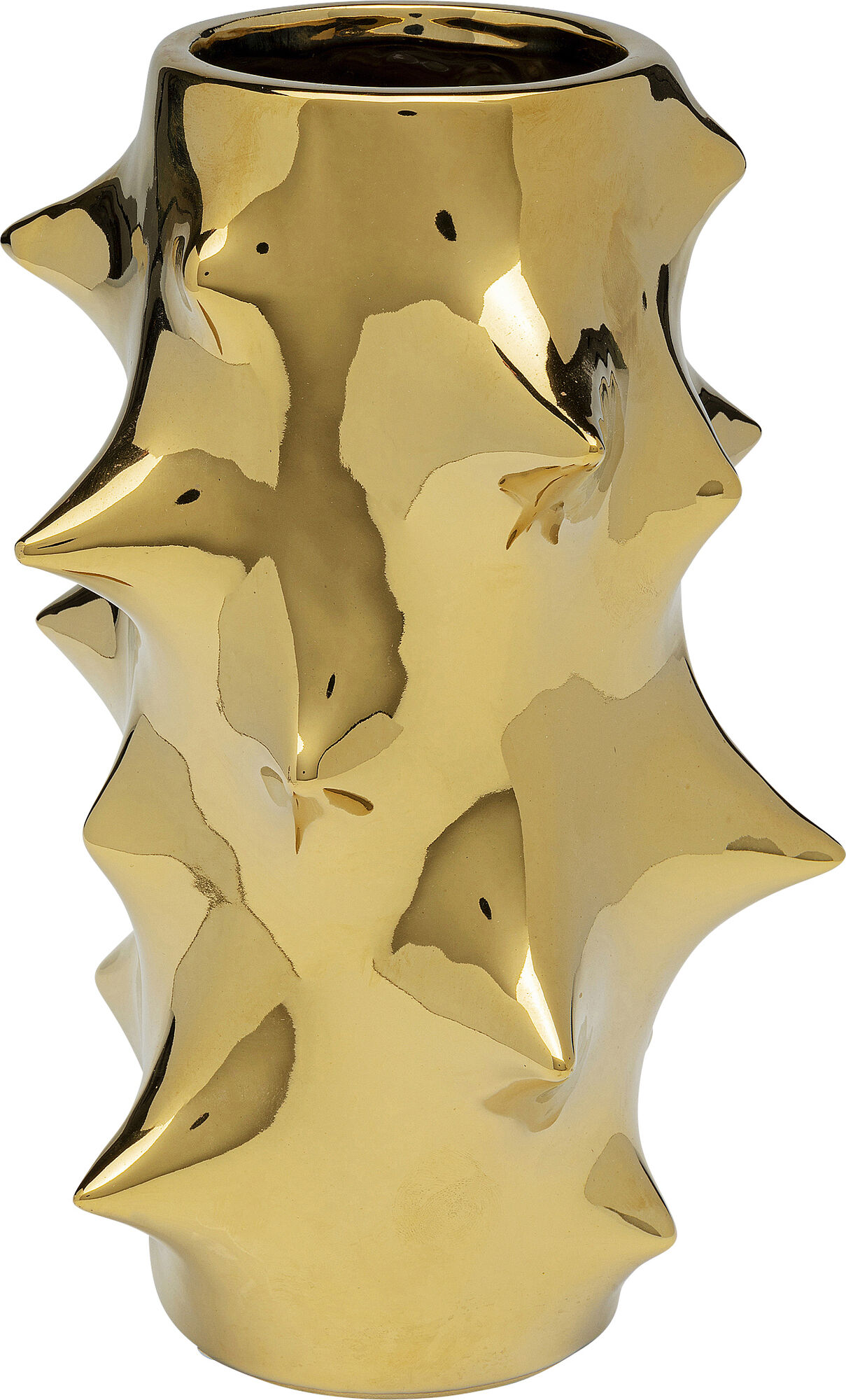 Pointy Gold maljakko kulta 25cm – kuva-1.