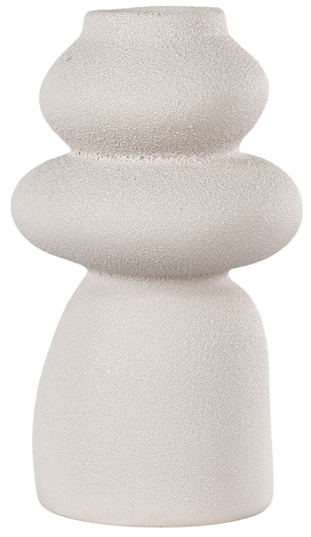 Wazon z kamionki beżowy Ø15x27 cm – grafika-1.