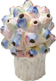 Wazon z kamionki kolorowy ręczne wykonanie 23x33 cm – obraz-1