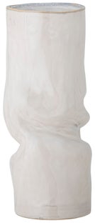 Wazon z kamionki w kolorze białym szkliwo reaktywne Ø14x30 cm – obraz-1