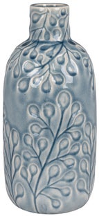 Wazon z kamionki w kolorze niebieskim Ø12x26 cm – grafika-1.