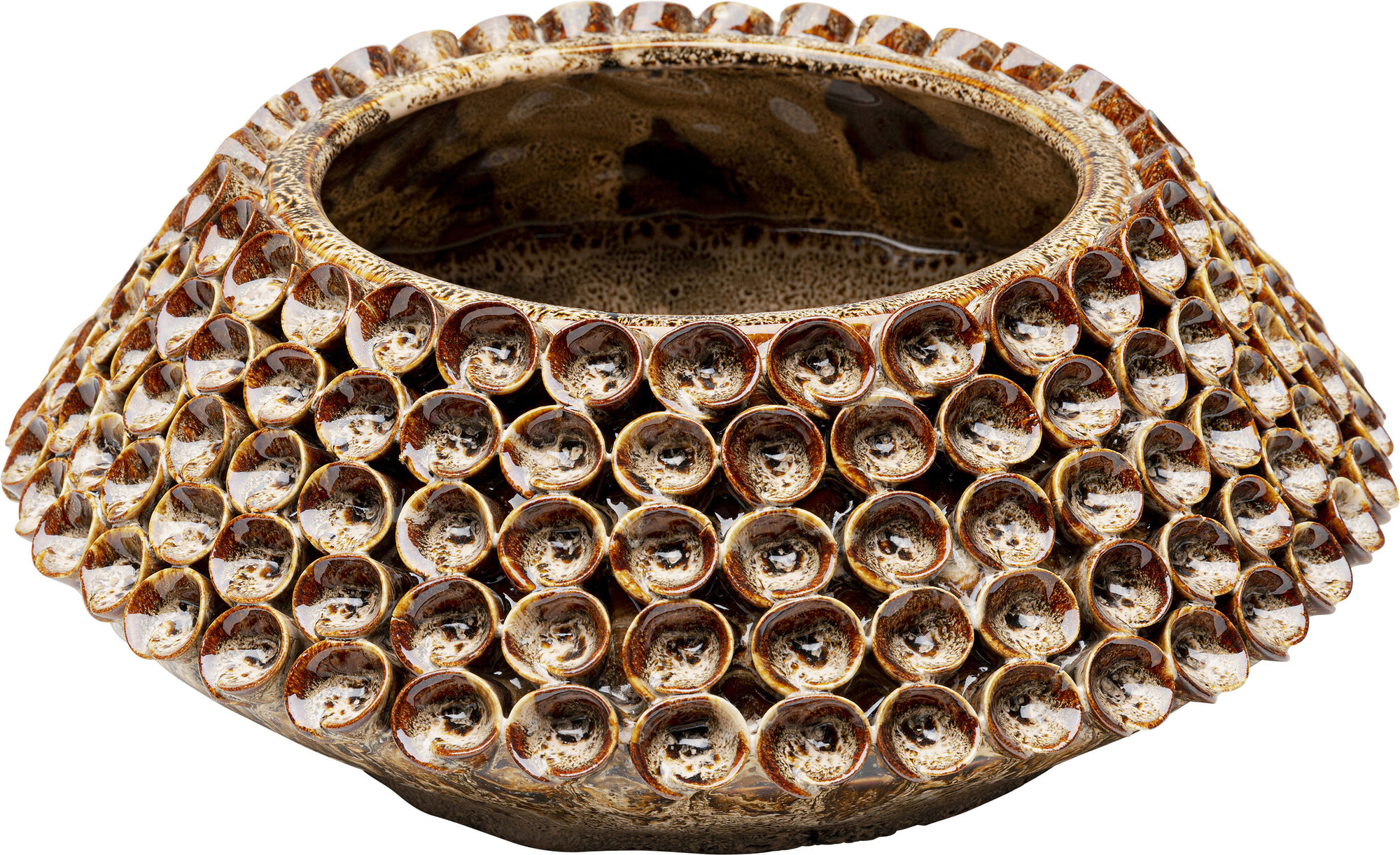 Wazon z porcelany ręcznie malowany Ø36x13 cm – grafika-1.