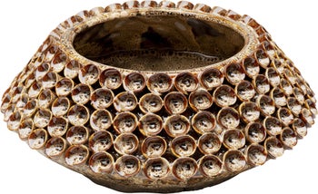 Wazon z porcelany ręcznie malowany Ø36x13 cm – grafika-1.