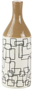 Wazon dekoracyjny czarny Ø7x21 cm – obraz-1