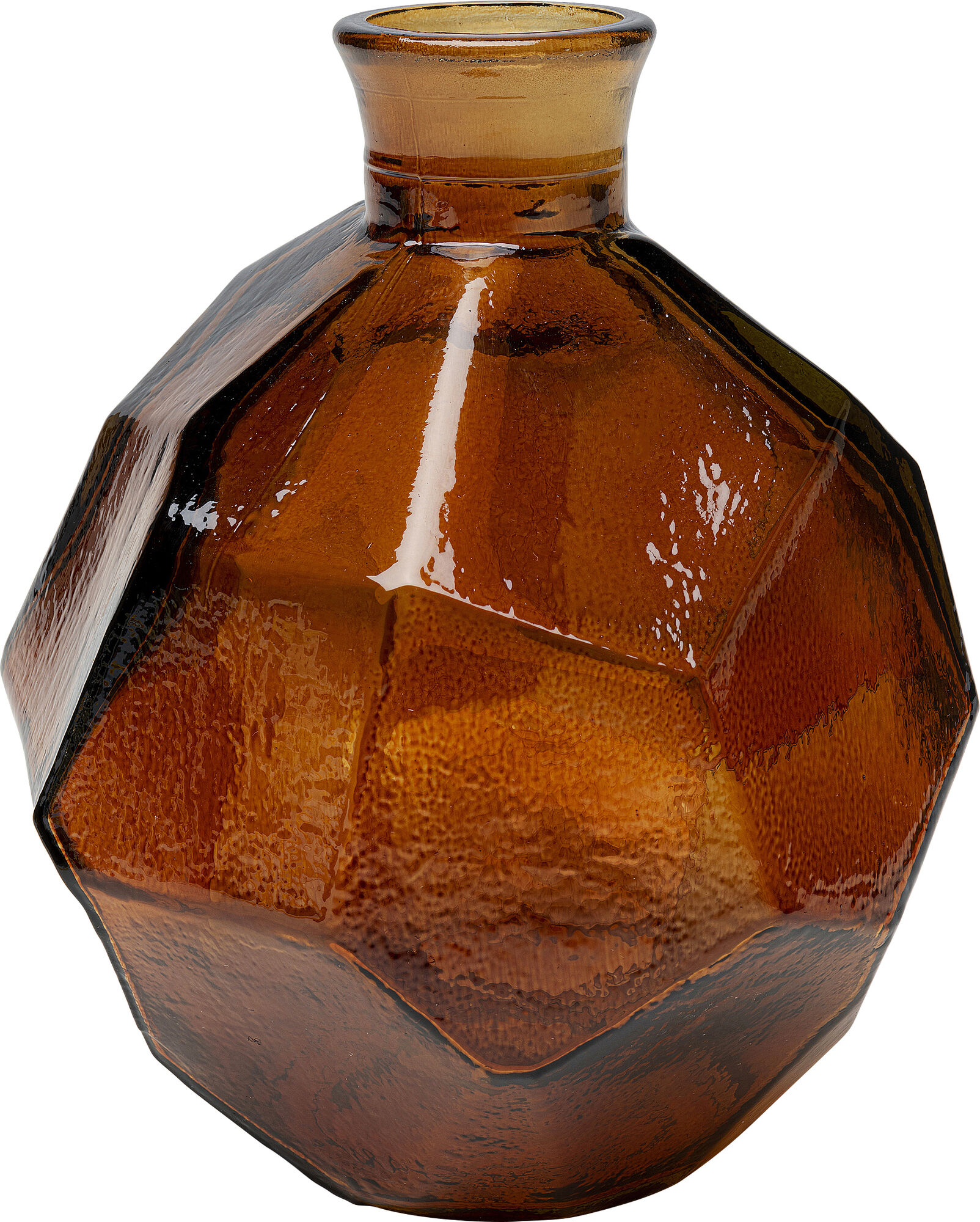 Jarrón Origami Marrón 18cm – Imagen-1.