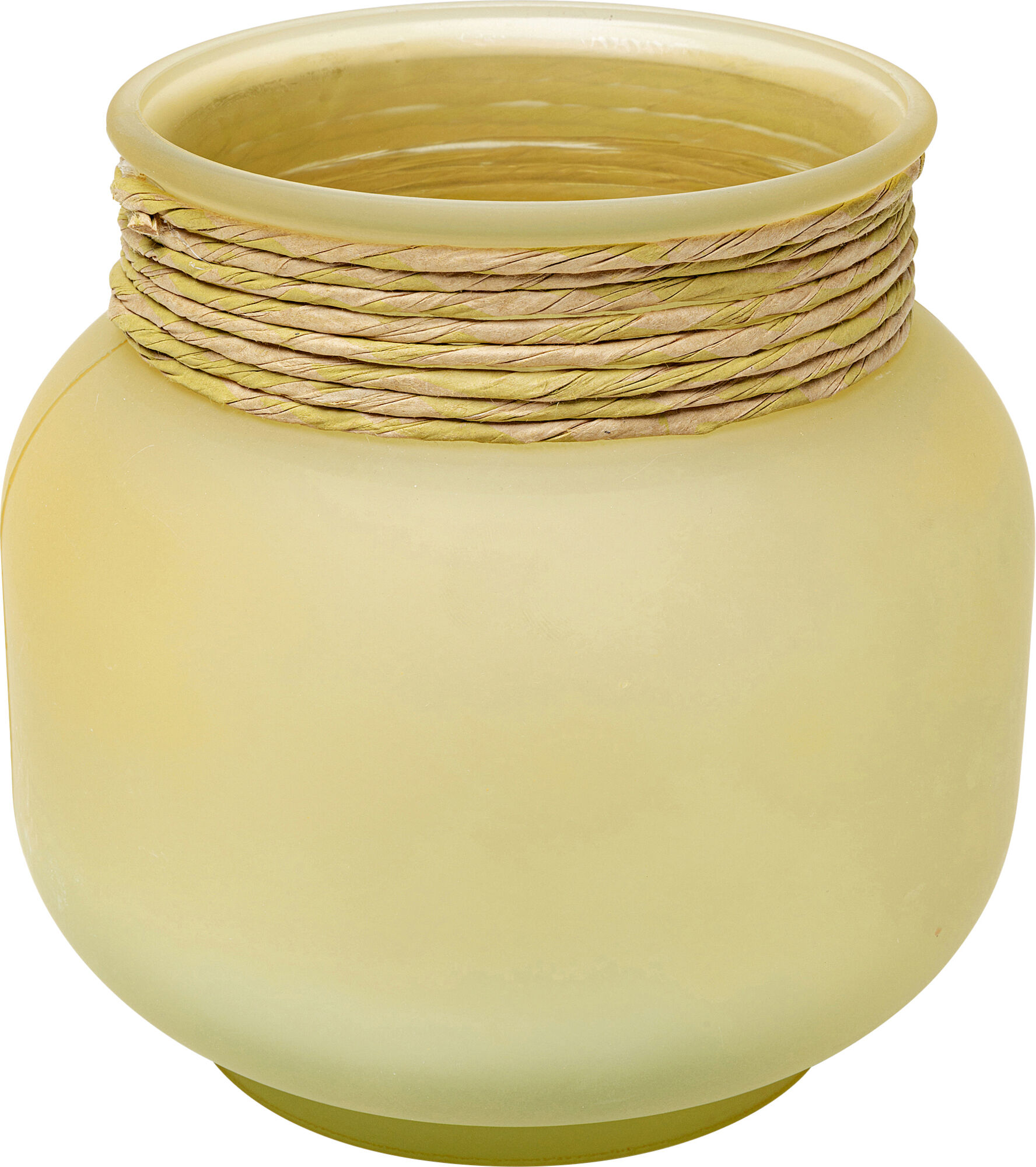 Jarrón Isola Storm Amarillo 18cm – Imagen-1.