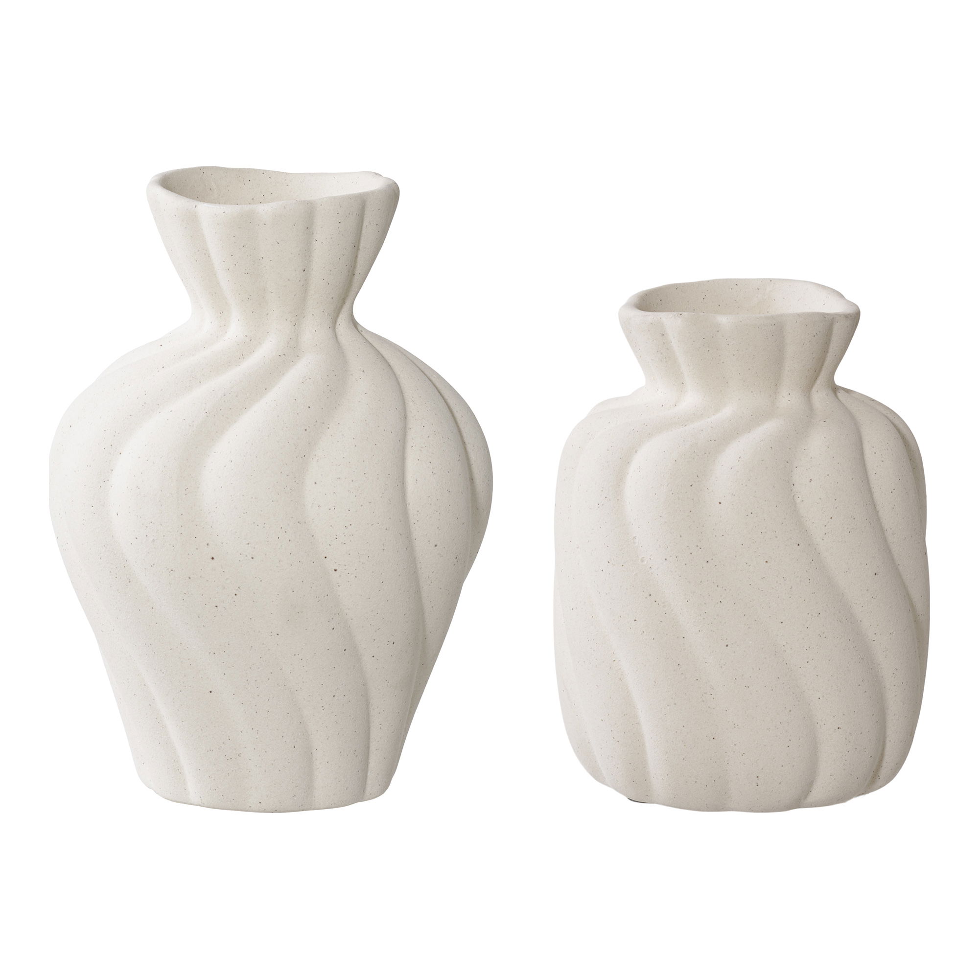 Wazony ceramiczne białe 2-set – grafika-1.