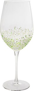Vinglass Confetti Grønn 24 cm – bilde-1.