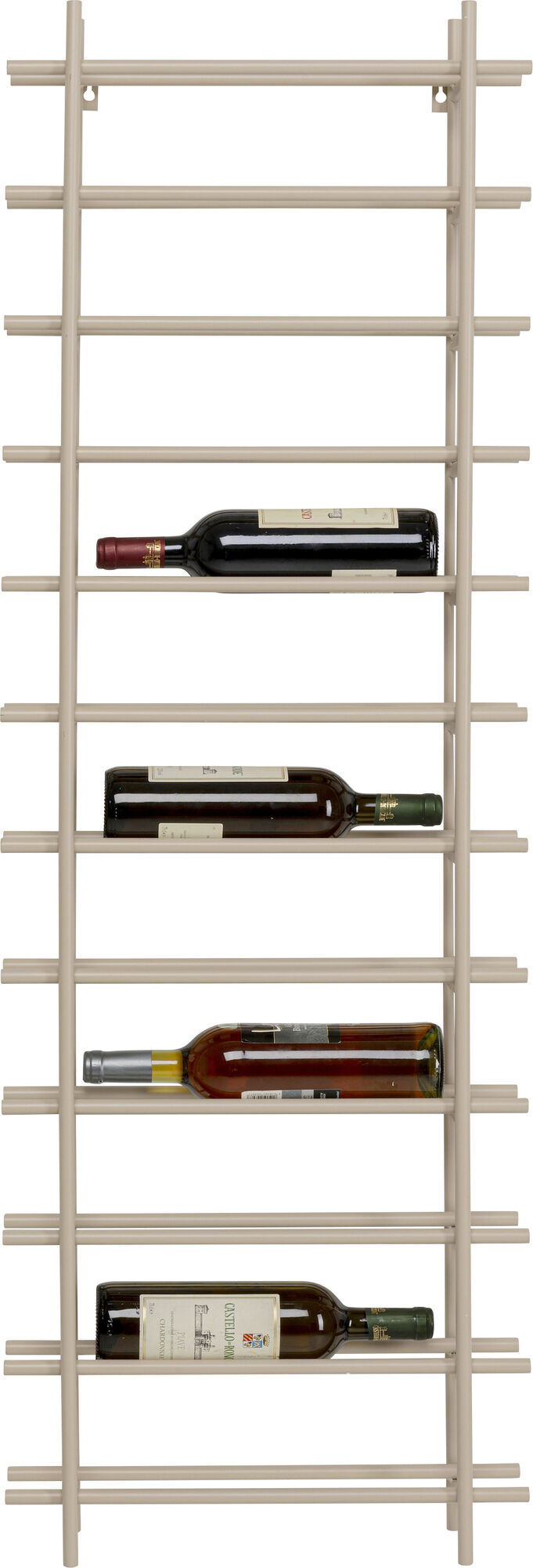 Relaxdays Cantinetta Portabottiglie, Scaffale Per 5 Bottiglie Di Vino In Orizzontale Bambu Hlp 53x14x12 Cm Bianco 88718982 - Foto 5