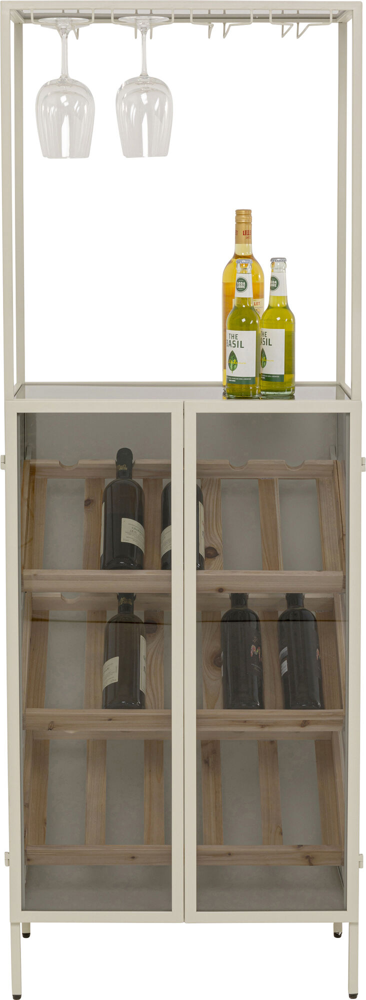 Raft pentru sticle Lisboa Bar Grej 60x170 cm – imagine-1.