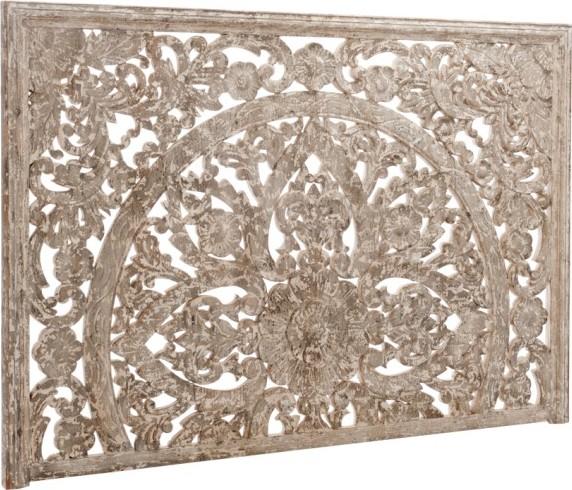 Wezgłowie Boho 191x132 cm drewniane – obraz-1