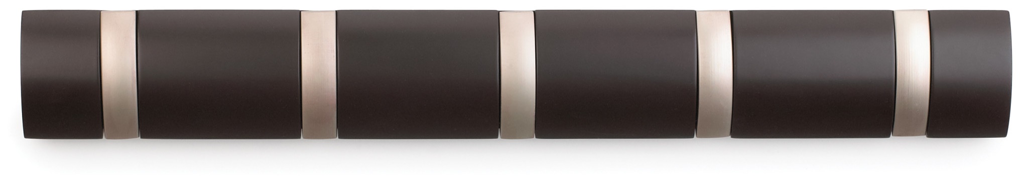 Wieszak ścienny drewno brązowy 51x8 cm – obraz-1