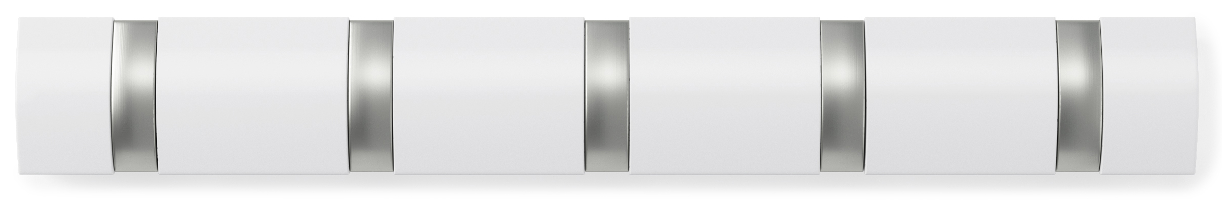 Wieszak ścienny drewno biały 51x8 cm – obraz-1