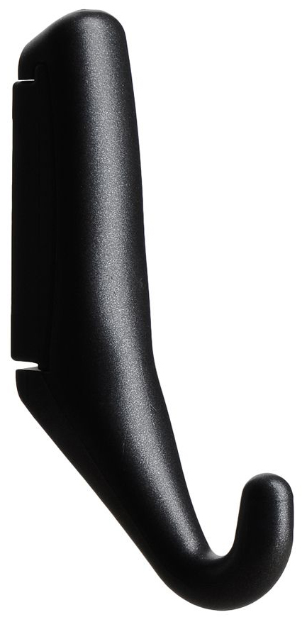 Wieszak czarny pojedynczy  10x2 cm – obraz-1