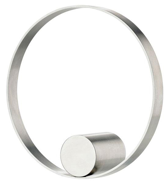 Haczyk metalowy srebrny Ø10 cm – obraz-1