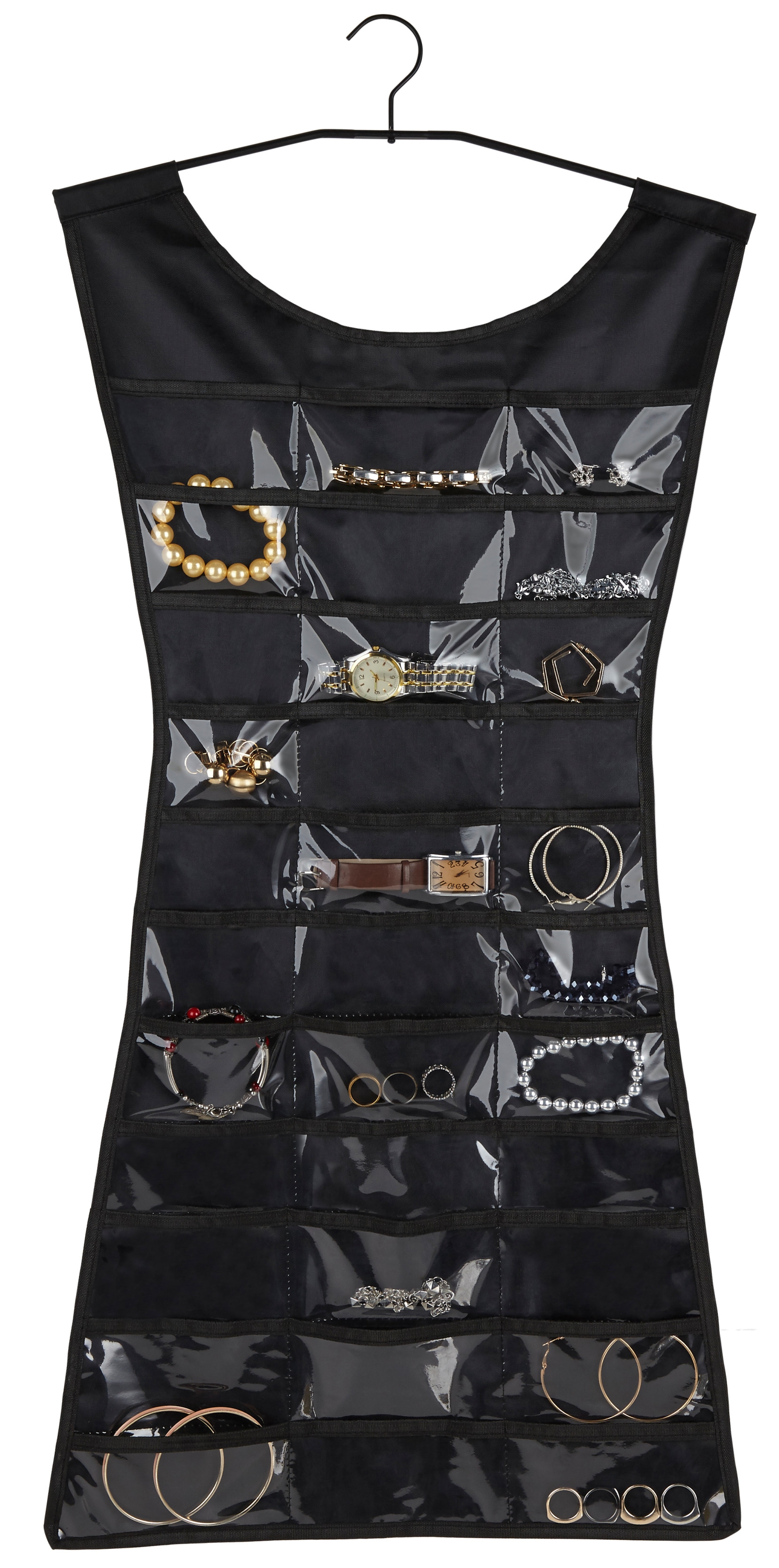 Wieszak na biżuterię mini Little Dress 45x102 cm czarny – obraz-1