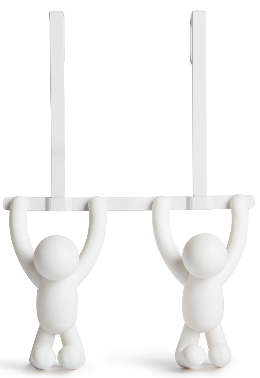 Wieszak na drzwi plastikowy biały 22x32 cm – obraz-1