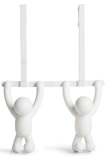 Wieszak na drzwi plastikowy biały 22x32 cm – obraz-1