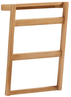 Wieszak na ręczniki drewniany 40x63 cm – obraz-1