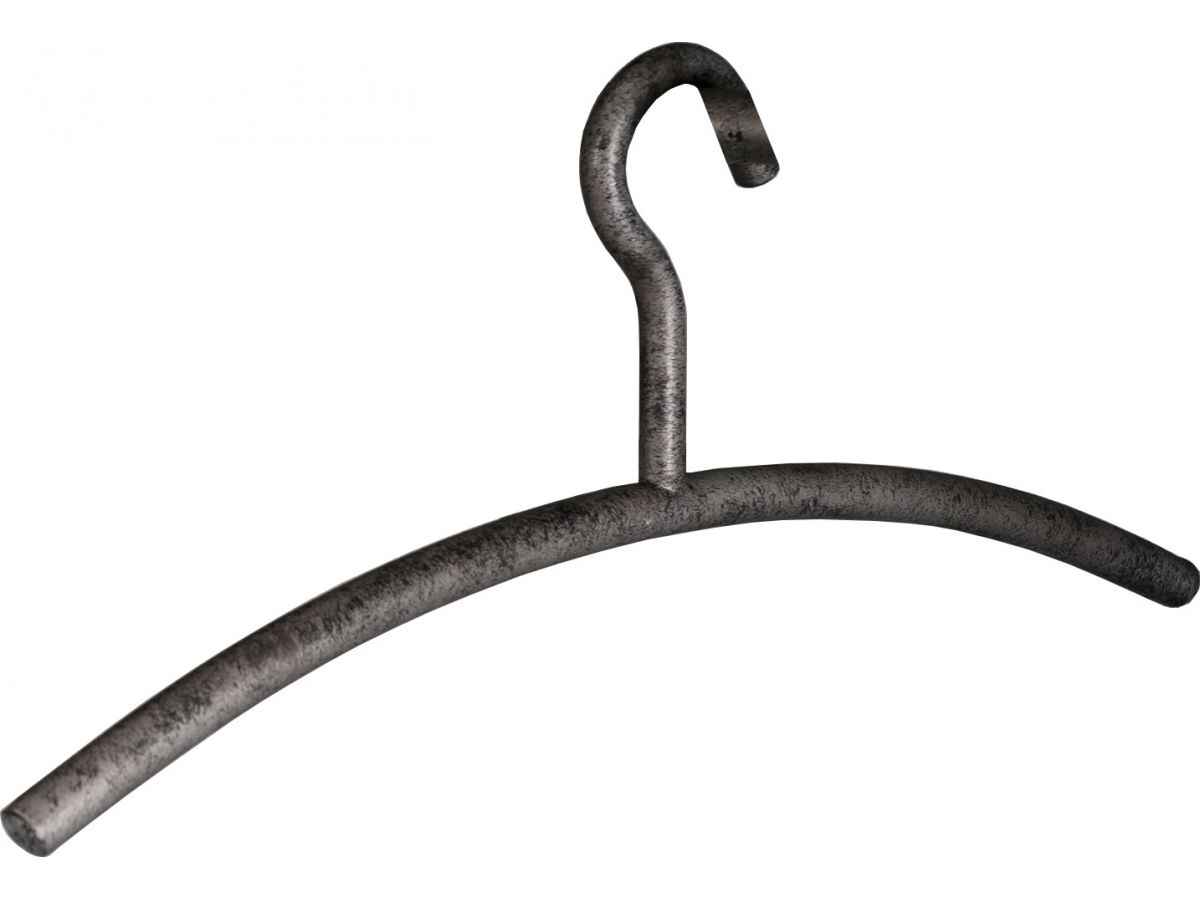 Wieszak na ubrania metalowy szary 45x19,5 cm – obraz-1