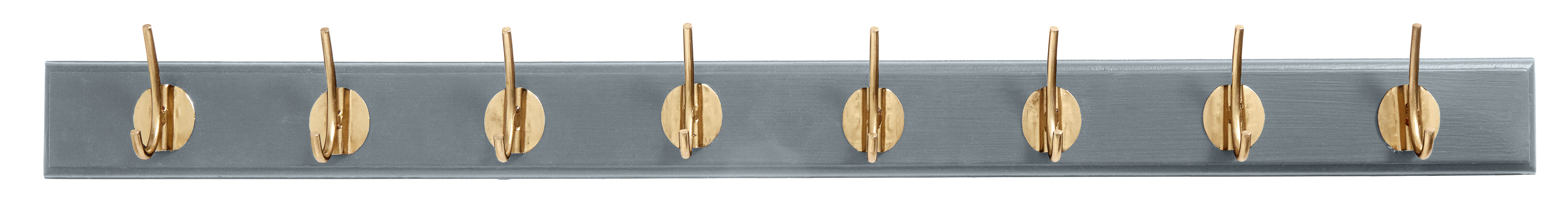 Wieszak ścienny Ajala 90x7 cm szaro-złoty – obraz-1