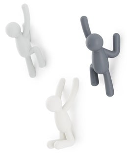 Wieszak ścienny plastikowy kolorowy 17x8 cm – obraz-1