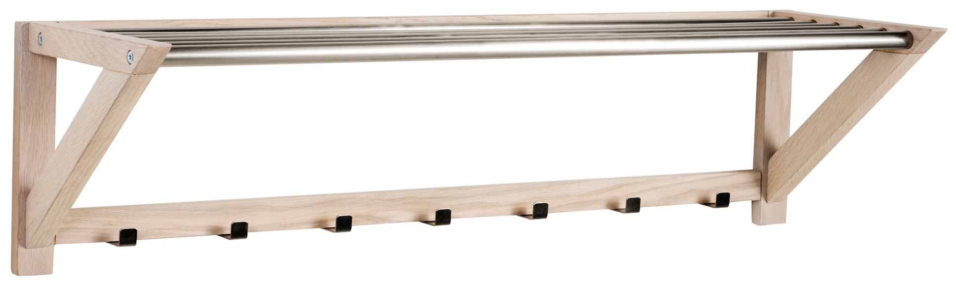 Wieszak ścienny drewno 100x26 cm – obraz-1