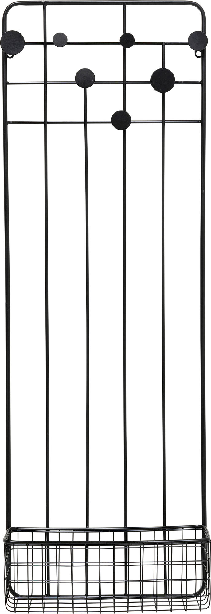 Perchero pared Derry negro 41cm – Imagen-1.