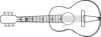 Perchero pared Guitar 81cm – Imagen-1.