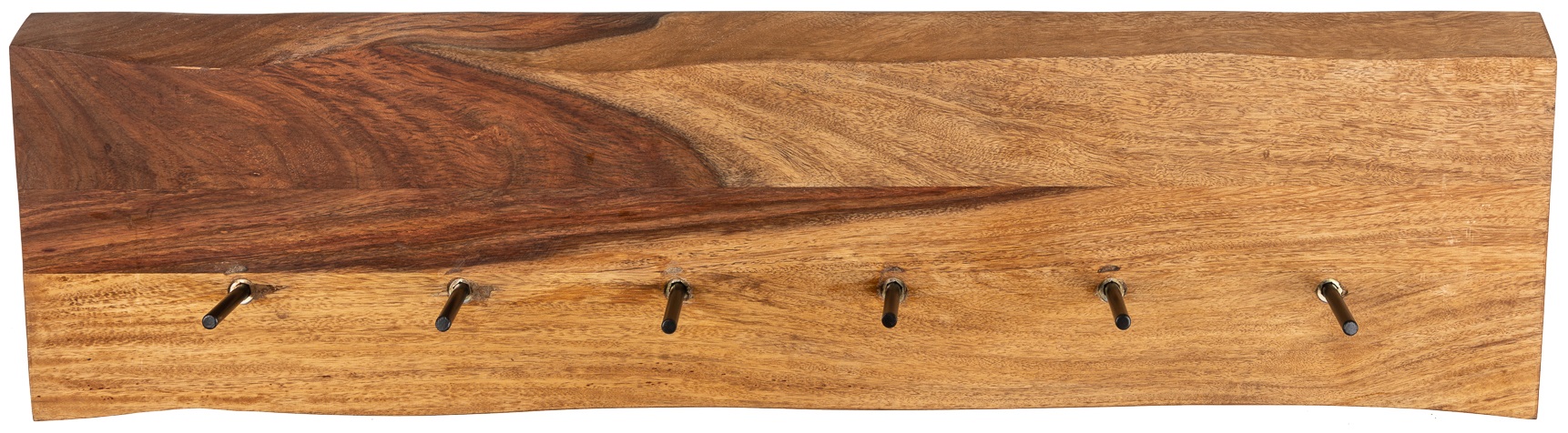 Wieszak ścienny do przedpokoju z drewna sheesham naturalny 80x22 cm – grafika-1.