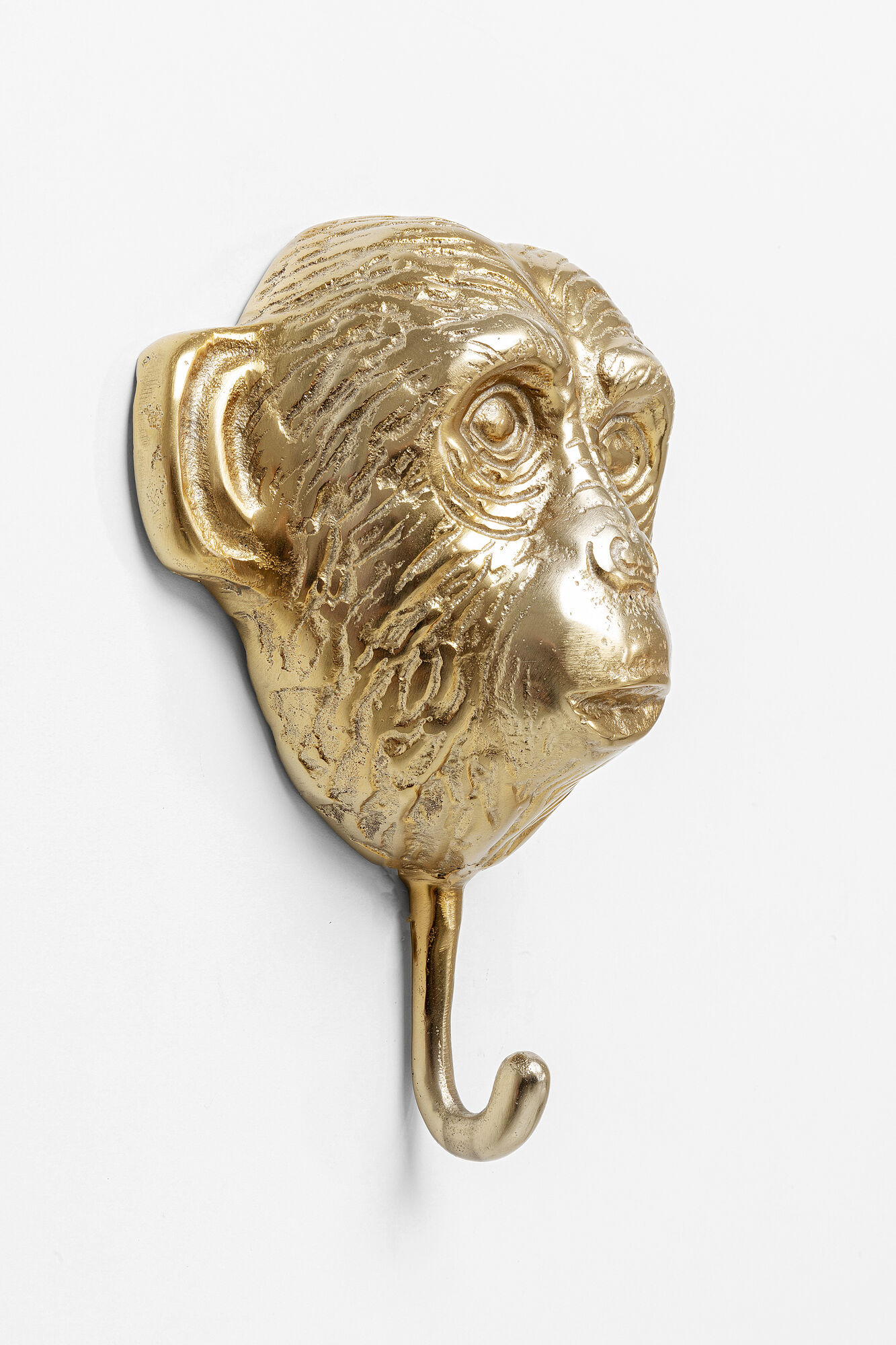 Wieszak ścienny aluminiowy złoty 21x26 cm – obraz-1