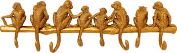 Hängare Monkey - Guld, 8 Krokar – bild-1.