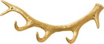 Perchero pared Antler Dorado 35cm – Imagen-1.