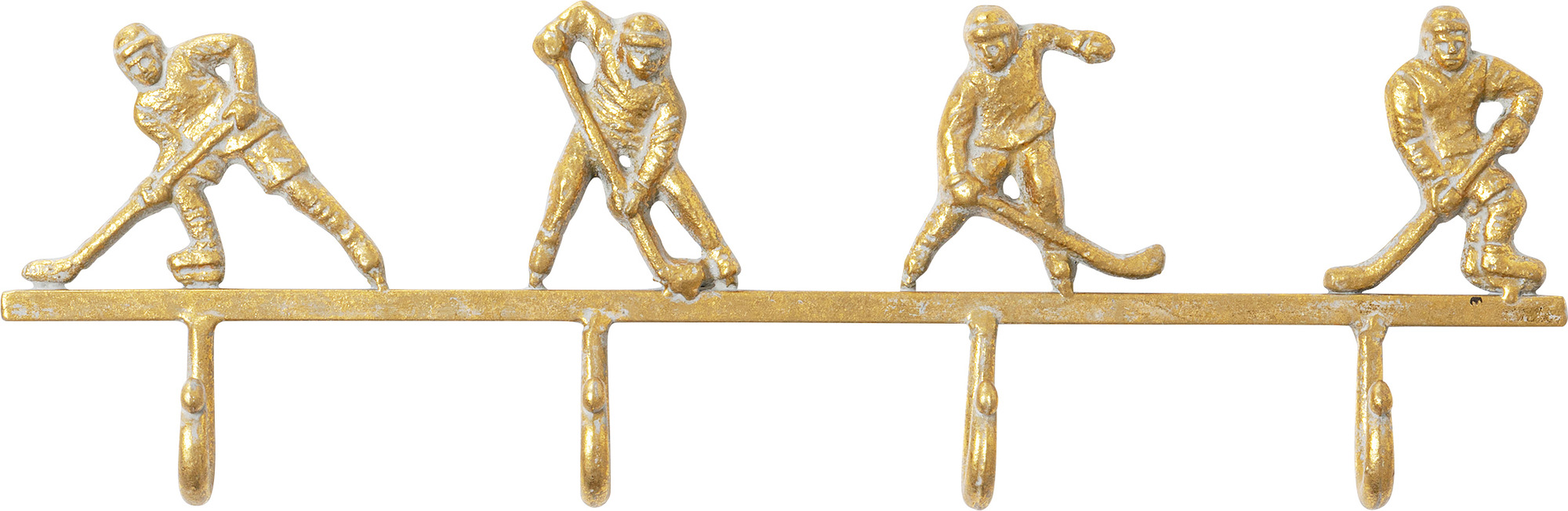 producto: Perchero pared Ice Hockey Dorado 48cm.