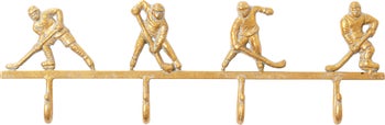 producto: Perchero pared Ice Hockey Dorado 48cm.