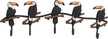 Wieszak ścienny Toucan 62x21 cm czarny – obraz-1