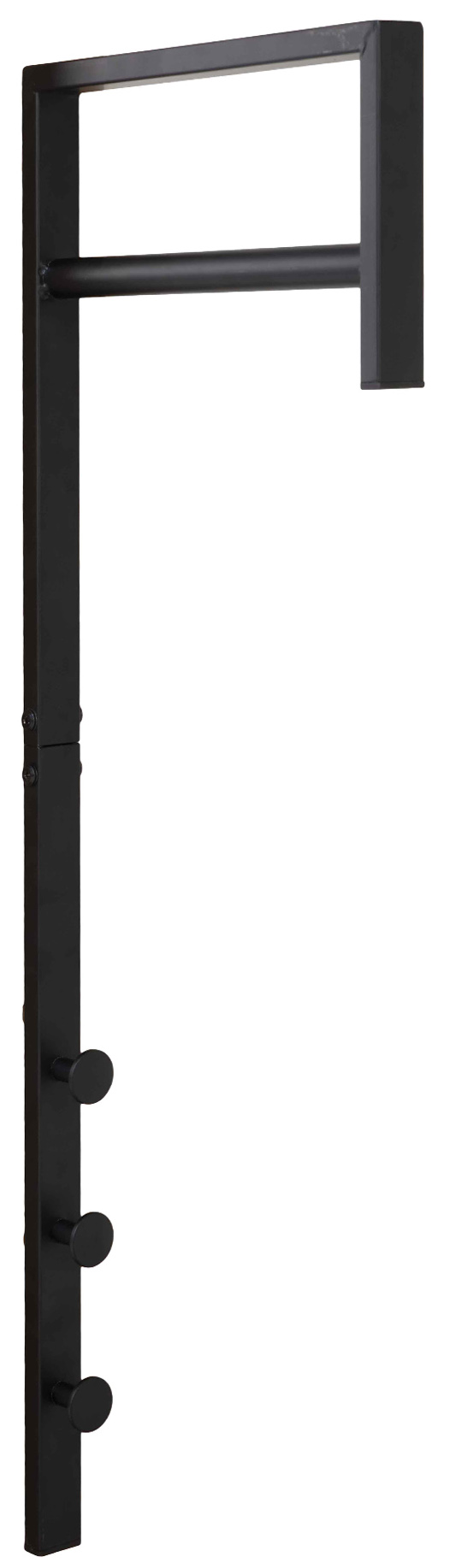 Wieszak ścienny metalowy czarny 30x82 cm – grafika-1.