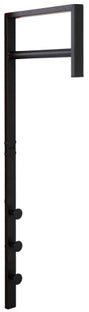 Wieszak ścienny metalowy czarny 30x82 cm – grafika-1.