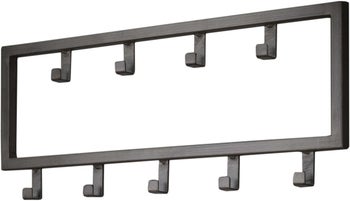 Wieszak ścienny metalowy grafitowy 50x20 cm – grafika-1.