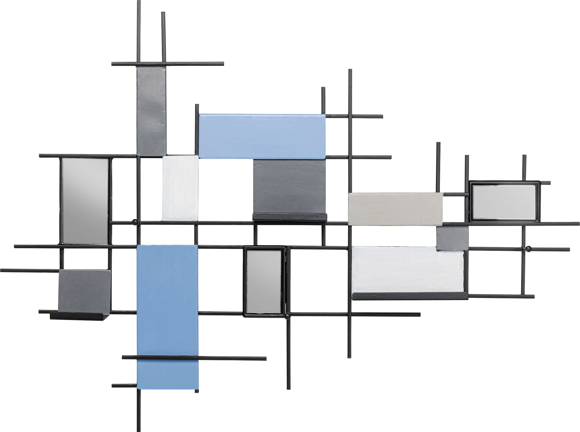 Perchero pared Wireframe Tetragon 80cm – Imagen-1.