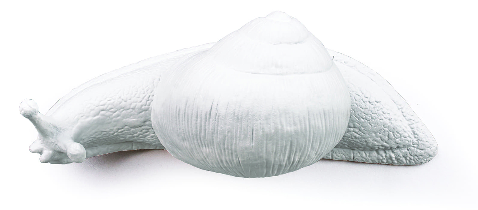 Wieszak Snail Slow 18 cm biały – obraz-1