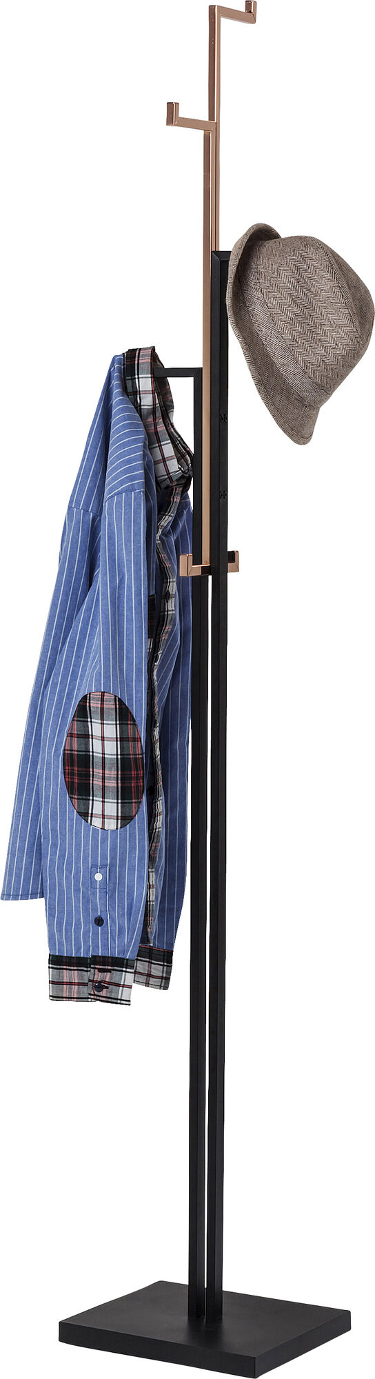 Wieszak stojący Casino Copper 30x177 cm czarno-miedziany – grafika-1.