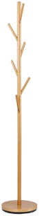 Wieszak stojący do przedpokoju metalowy złoty Ø30x170 cm – obraz-1