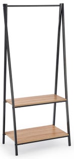 Wieszak stojący Narvik WU-1 64x150 cm czarny – obraz-1