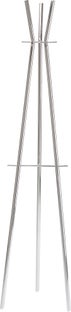 Wieszak stojący metalowy srebrny 190 cm – obraz-1