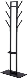 Wieszak metalowy czarny 56x165 cm  – obraz-1