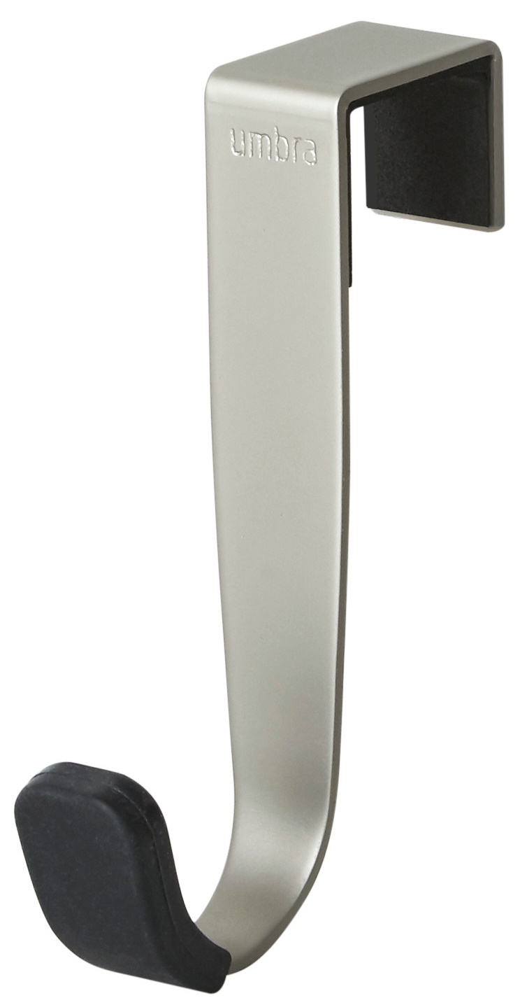 Wieszaki na drzwi Schnook (3-set) 5x8 cm srebrno-czarne – obraz-1