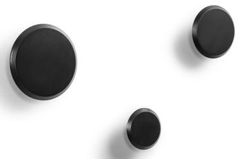 Zestaw 3 wieszaków drewnianych czarnych – obraz-1